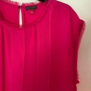 Hot pink vince camuto blouse